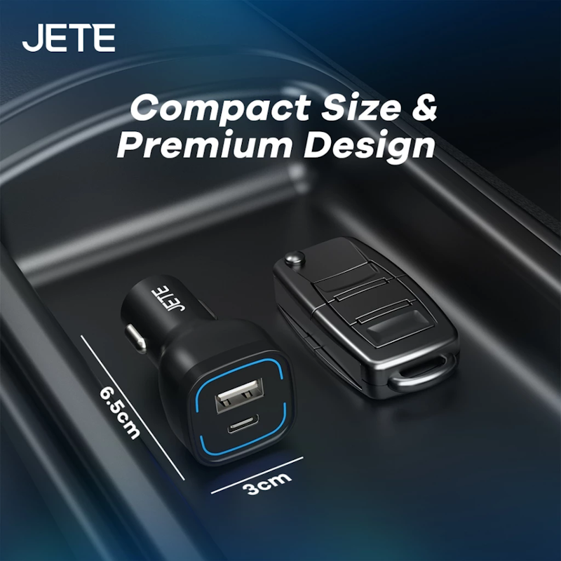 JETE Car Charger Power Delivery Dual Port 5