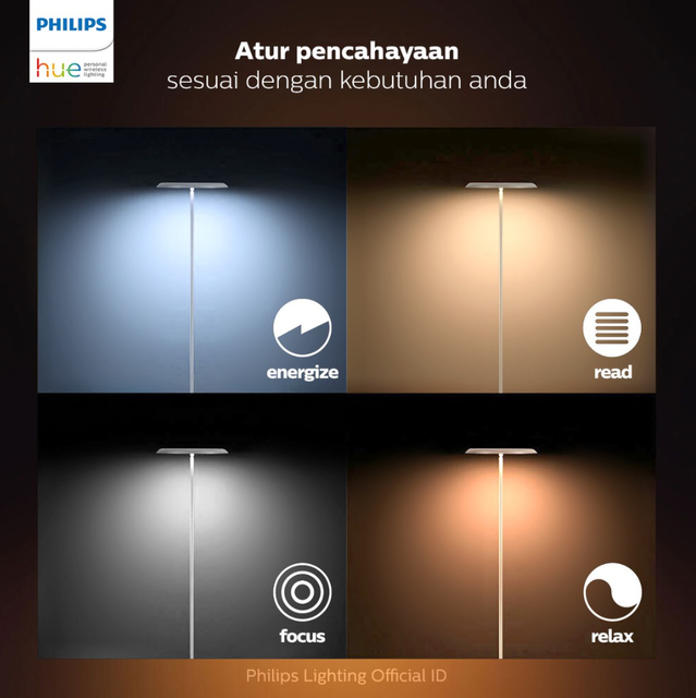 Philips Hue Muscari Floor Lamp LED Champagne 1 45040