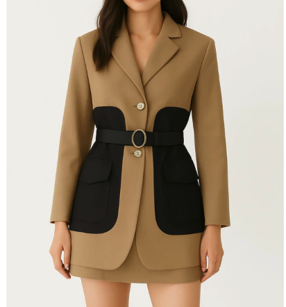  Vallina Outfit Hema Blazer Two Tone Pocket