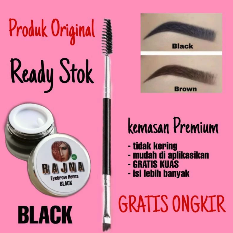 Rajna Eyebrow Henna Black Large 2