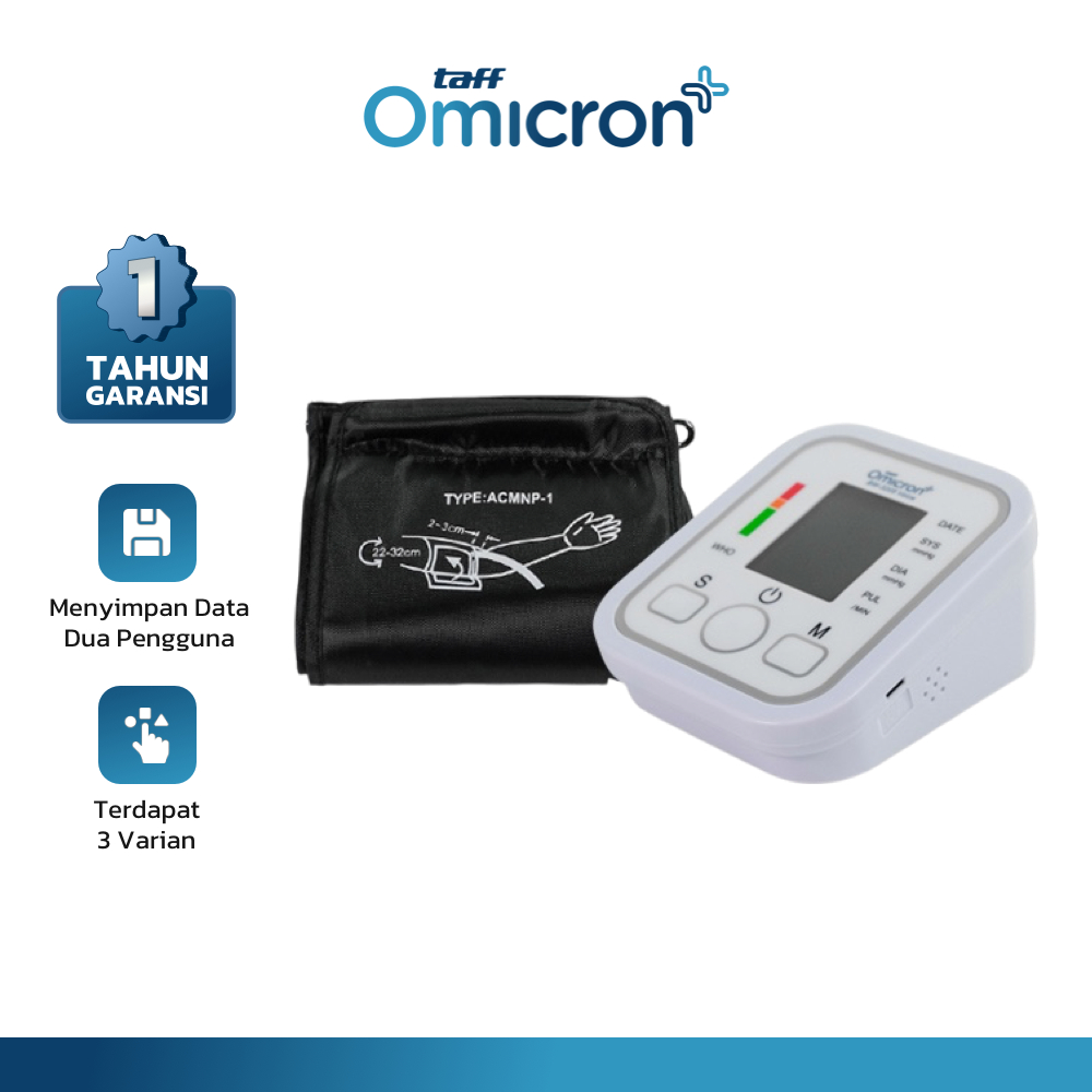 Jakarta Digital Nusantara TaffOmicron Tensimeter Digital  BW-3205
