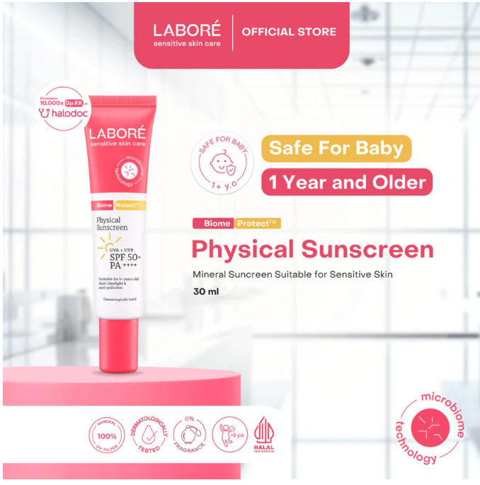 Paragon Technology and Innovation LABORÉ BiomeProtect Physical Sunscreen SPF 50+ PA++++