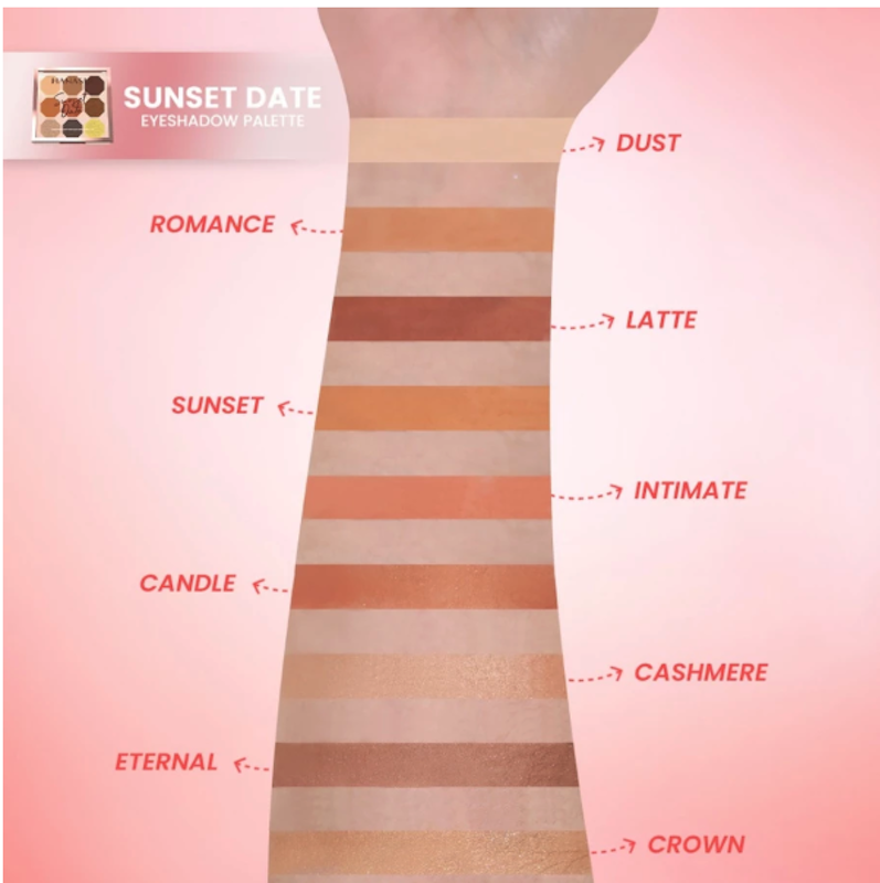 Eyemazing Eyeshadow Palette Sunset Date 4