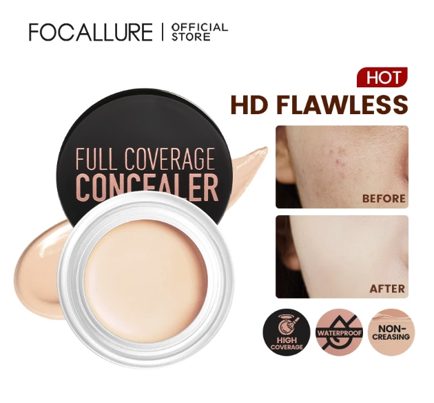 FCL Internasional Indonesia FOCALLURE Full Coverage Concealer #01 Natural
