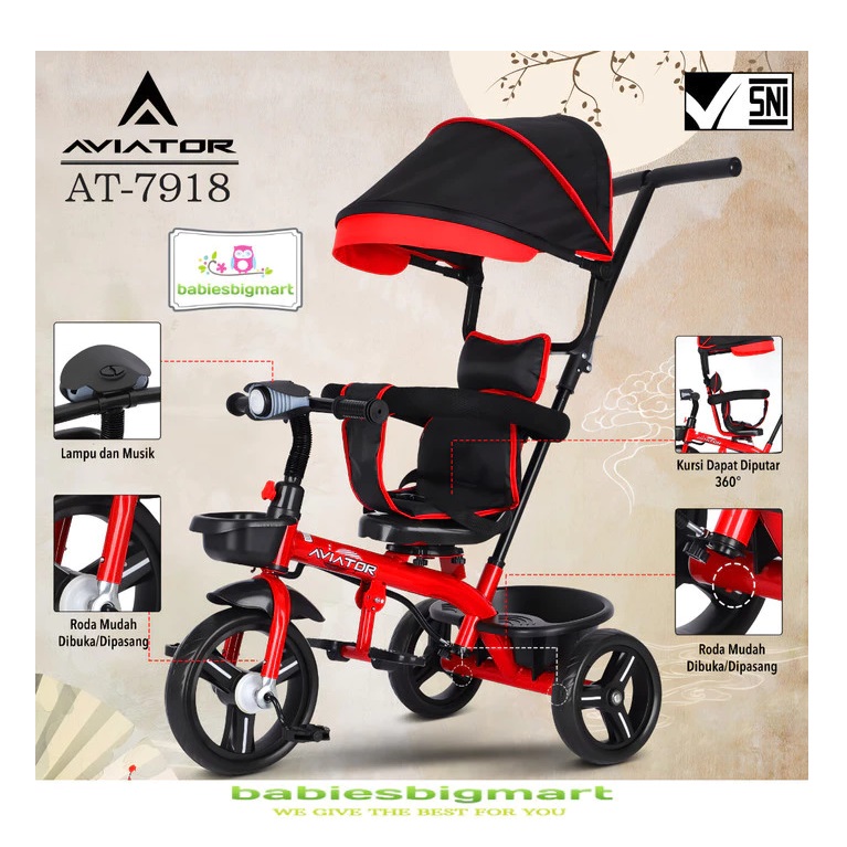 Pacific Indah Pratama Tricycle Aviator (4 IN 1) AT-7918