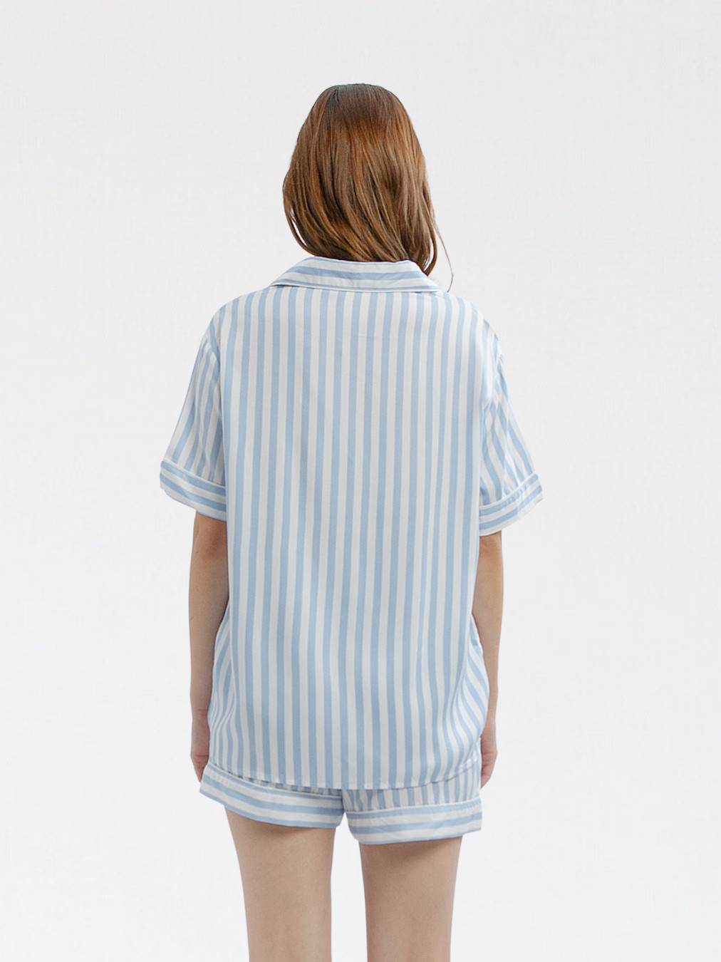 Piyama Untuk Indonesia Lazy Pajamas® Classic Play Pajamas Set Blue Stripes 