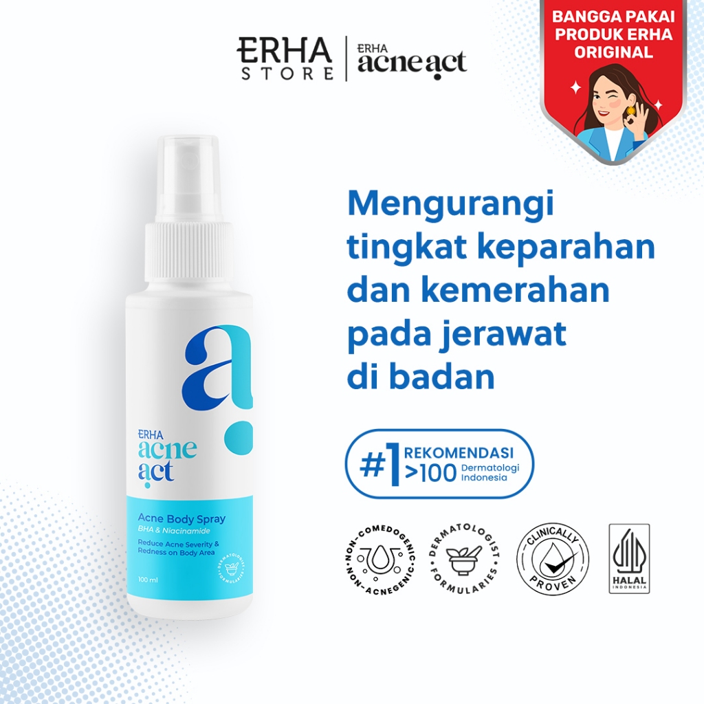 ERHA Clinic Indonesia AcneAct Acne Body Spray