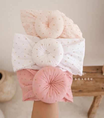 Little Sosete Sparkling Donut Baby Headband