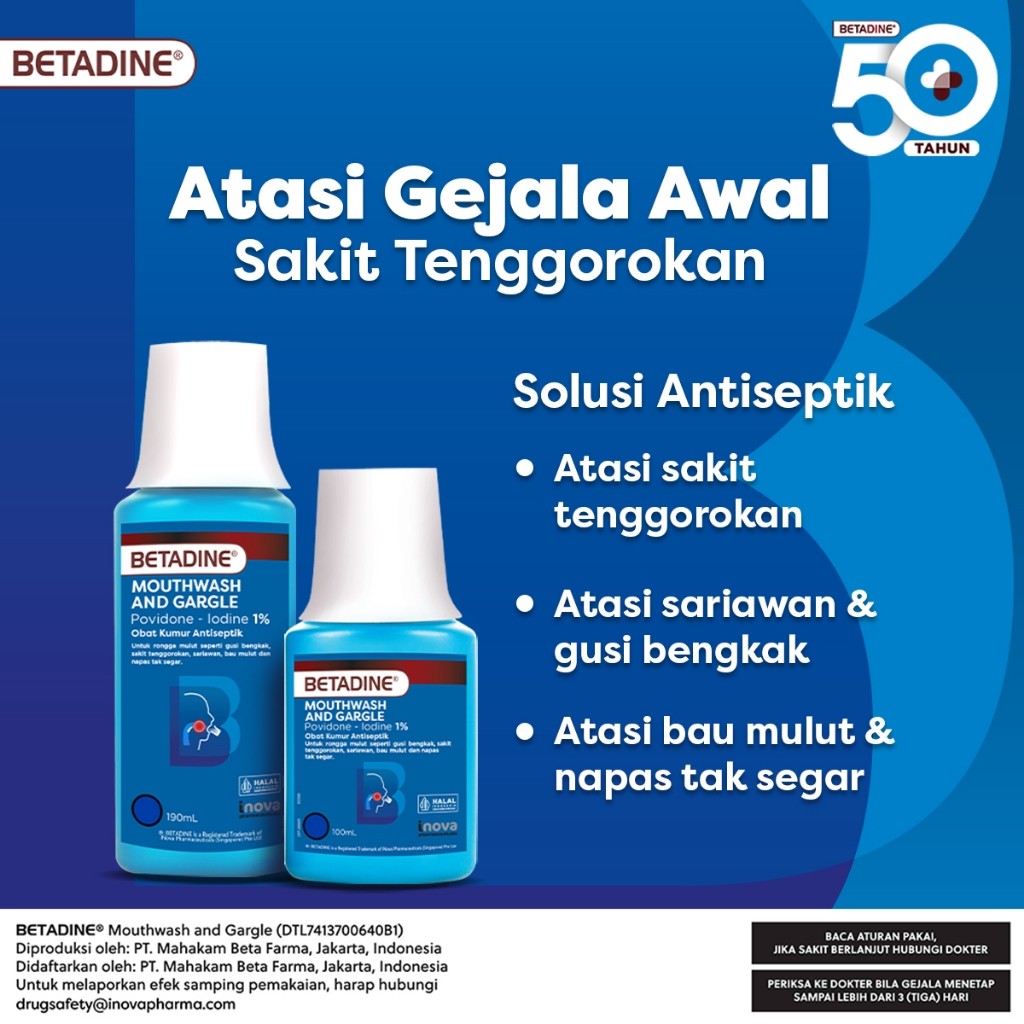 Betadine Mouthwash and Gargle 3