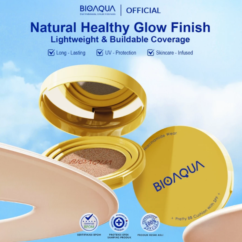 BIOAQUA Niacinamide Wear Pretty BB Cushion With SPF Natural 2