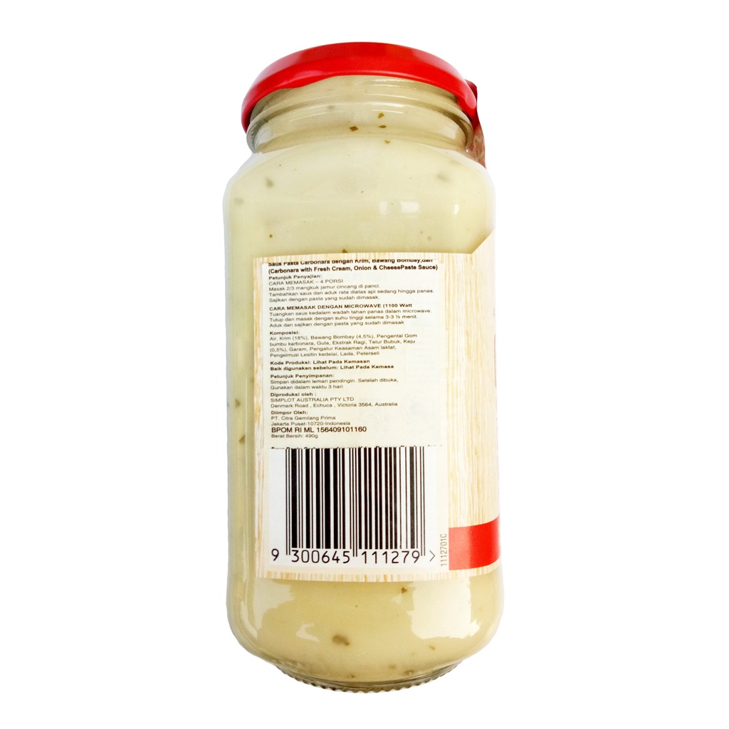 Leggo's Carbonara Pasta Sauce