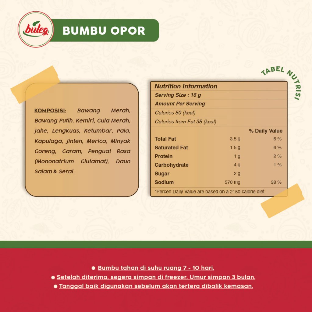 Bumbu Uleg Buleg Bumbu Opor Ayam