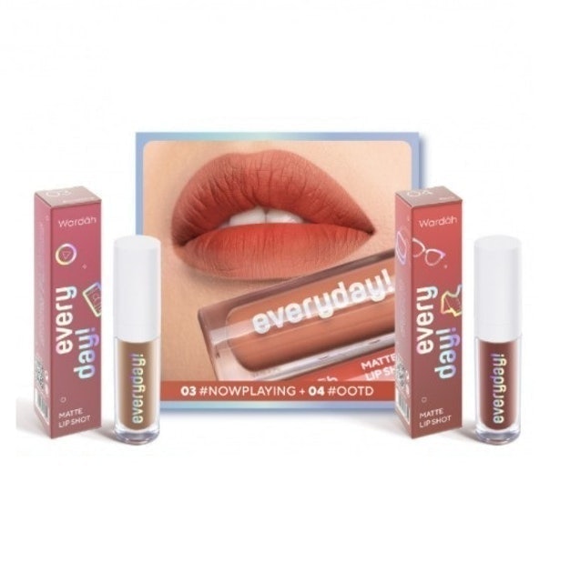 Wardah Everyday! Matte Lip Shot Paket Ombre Lip Cream