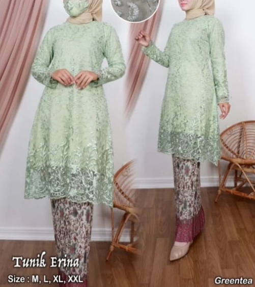 Kiranaol Kebaya Tunik Tule Modern