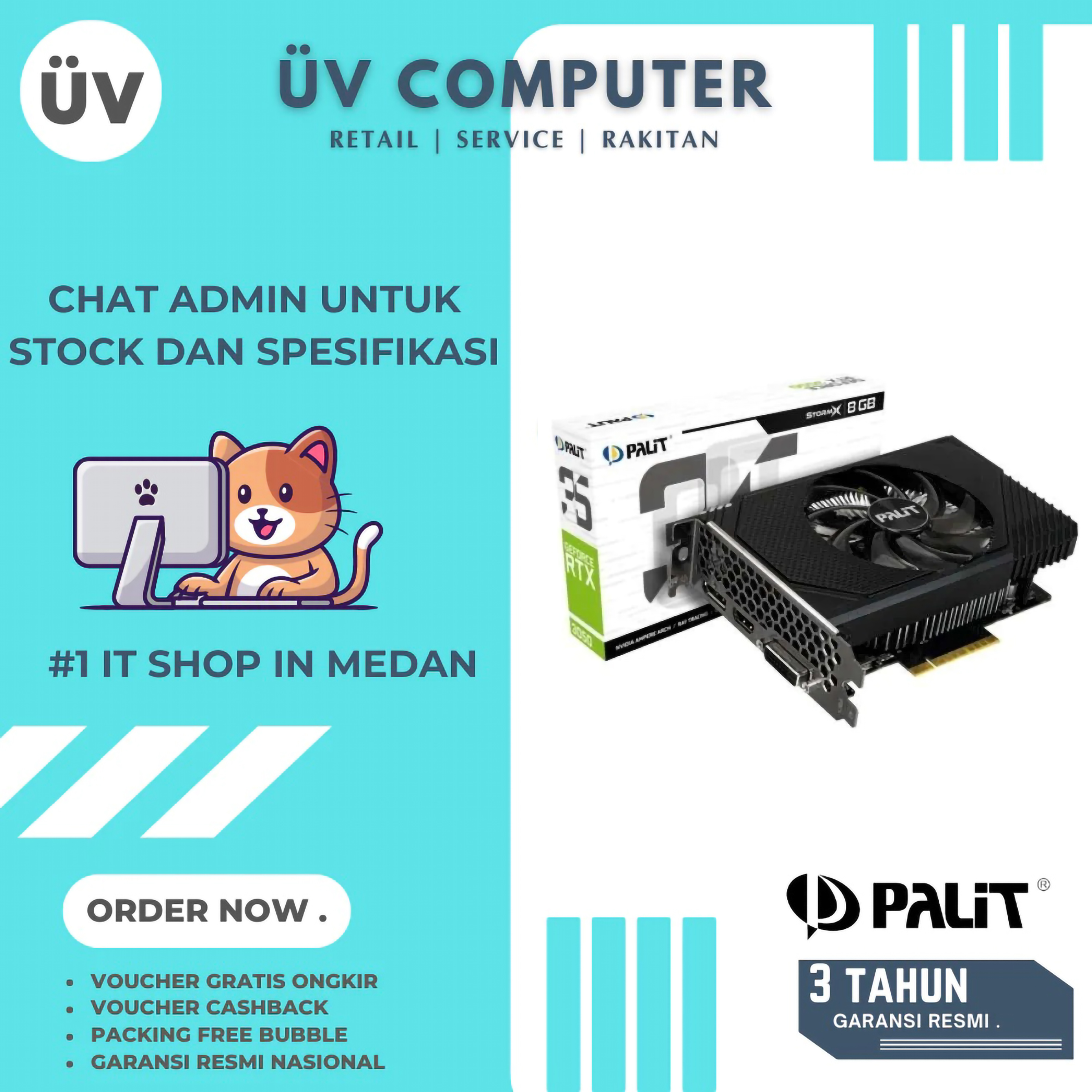 Palit Microsystems Palit GeForce RTX 3050 StormX 6GB GDDR6