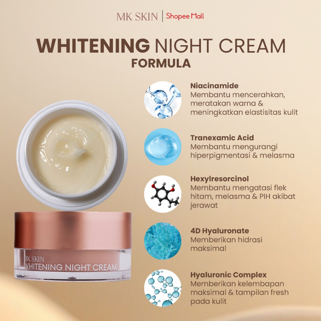 Urban Indo MK Skin Whitening Night Cream
