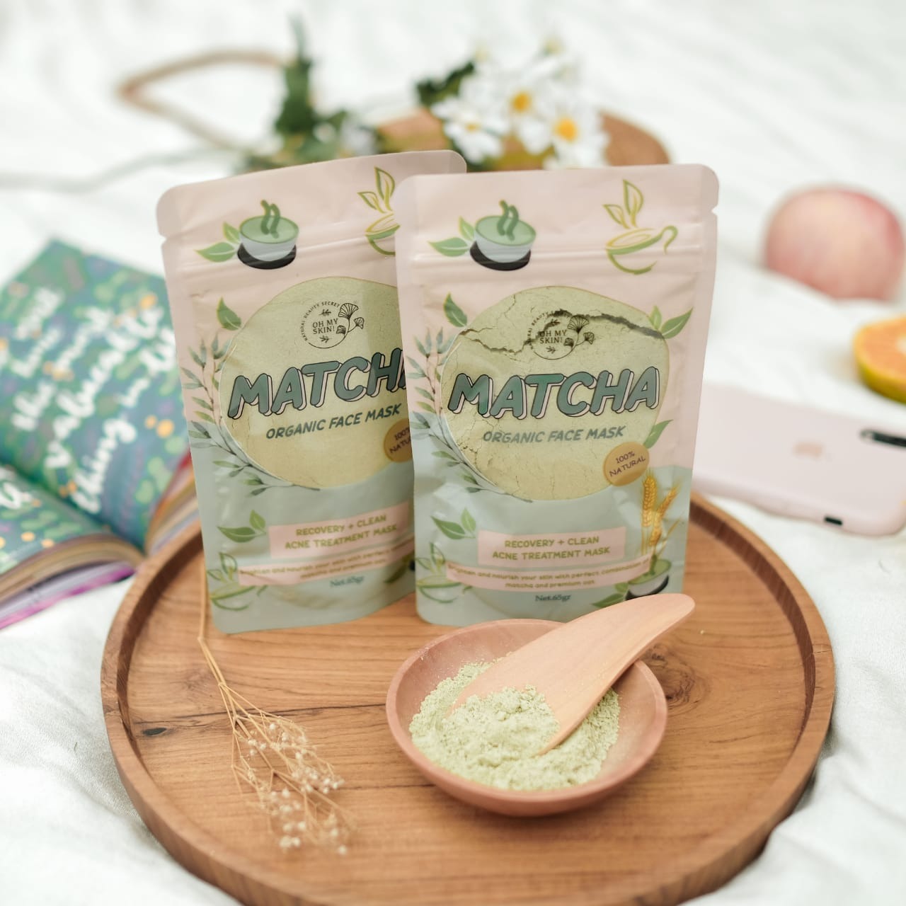 Oh My Skin!  Matcha Organic Face Mask