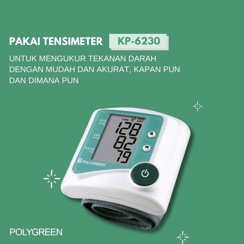 POLYGREEN Wrist Watch Blood Pressure Monitor 5