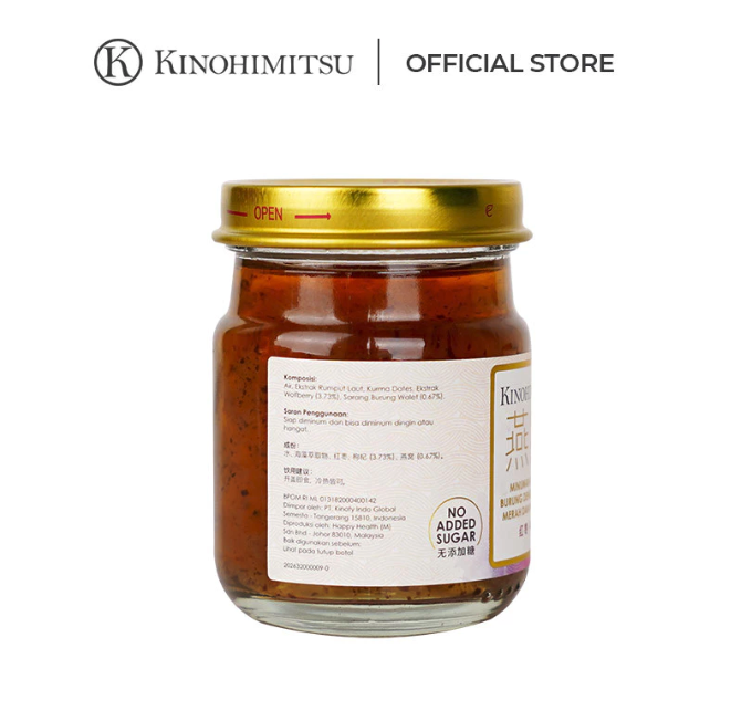 Happy Healthy Kinohimitsu Minuman Sarang Burung Walet dengan Kurma Merah dan Wolfberry