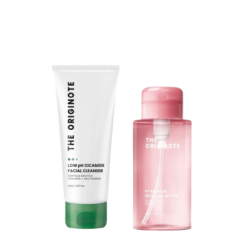 The Originote ｜ Bundle Low pH Cicamide Facial Cleanser + Hyalurose Micellar Water