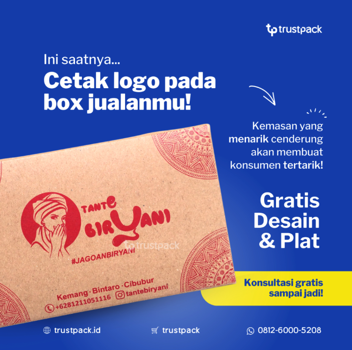 Lunch Box Paper Kraft Coklat Laminasi  3