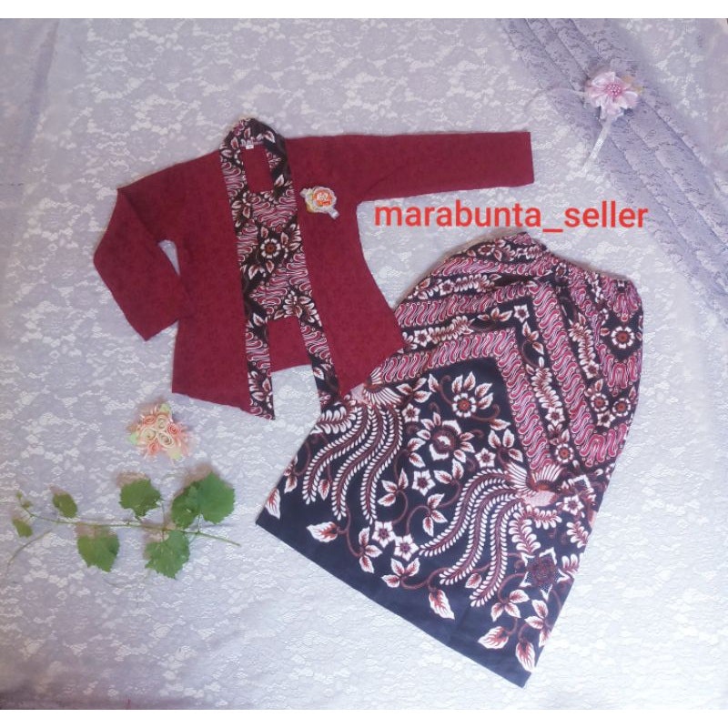 SET Kebaya Anak Perempuan KB CICI KID Gliter