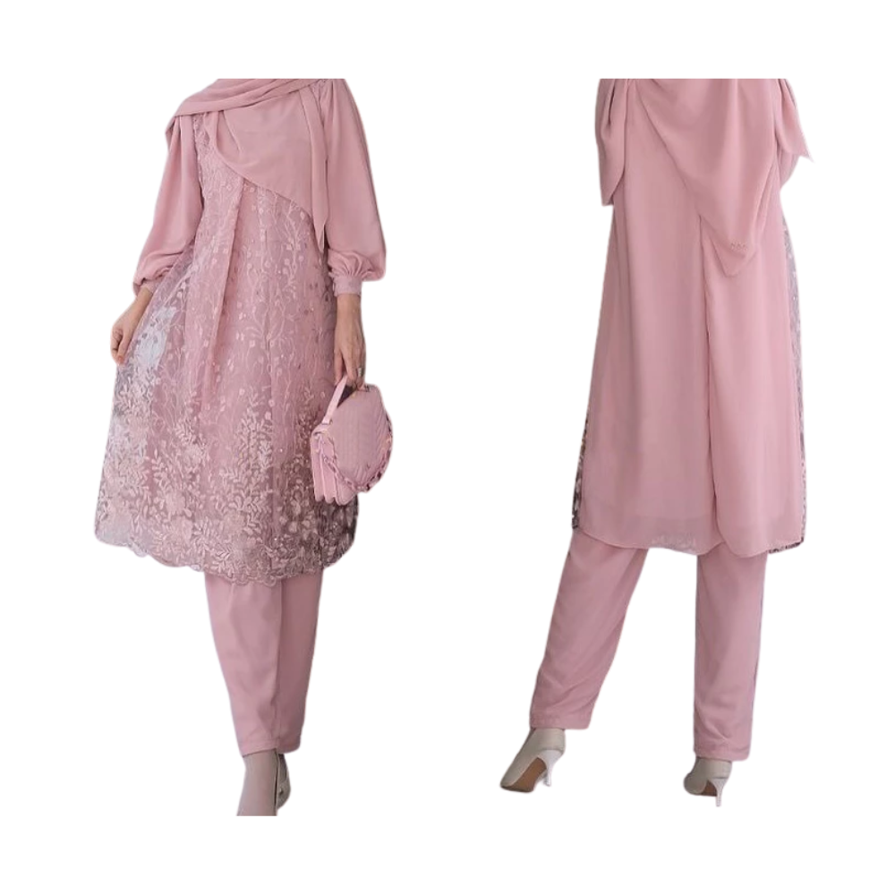 Vallina Outfit Vallina Outfit Lexi One Set Brokat Long Tunic