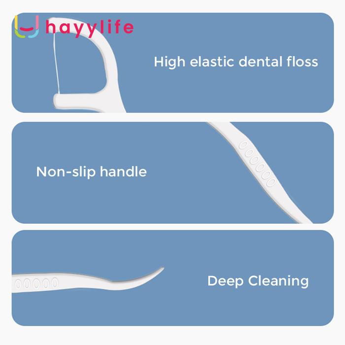  HAYYLIFE Benang Pembersih Gigi Polimer HL-BAB588