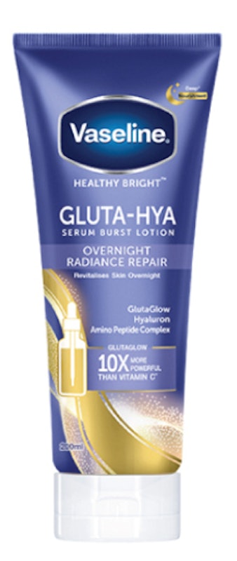 Vaseline Healthy Bright Gluta Hyaluron & Peptide Serum Lotion Overnight 1