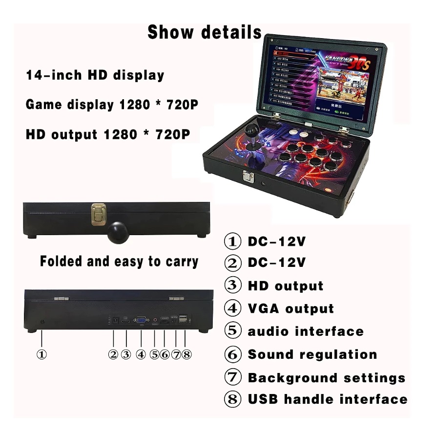 PANDORA DX Plus Arcade Games Fighting 3