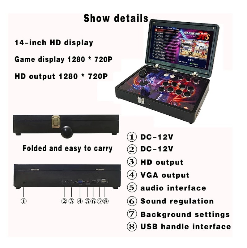 PANDORA DX Plus Arcade Games Fighting 3