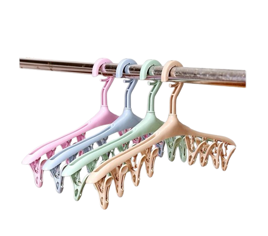 Satu Keluarga Hanger Baju Jepitan 8IN1  ｜ C281