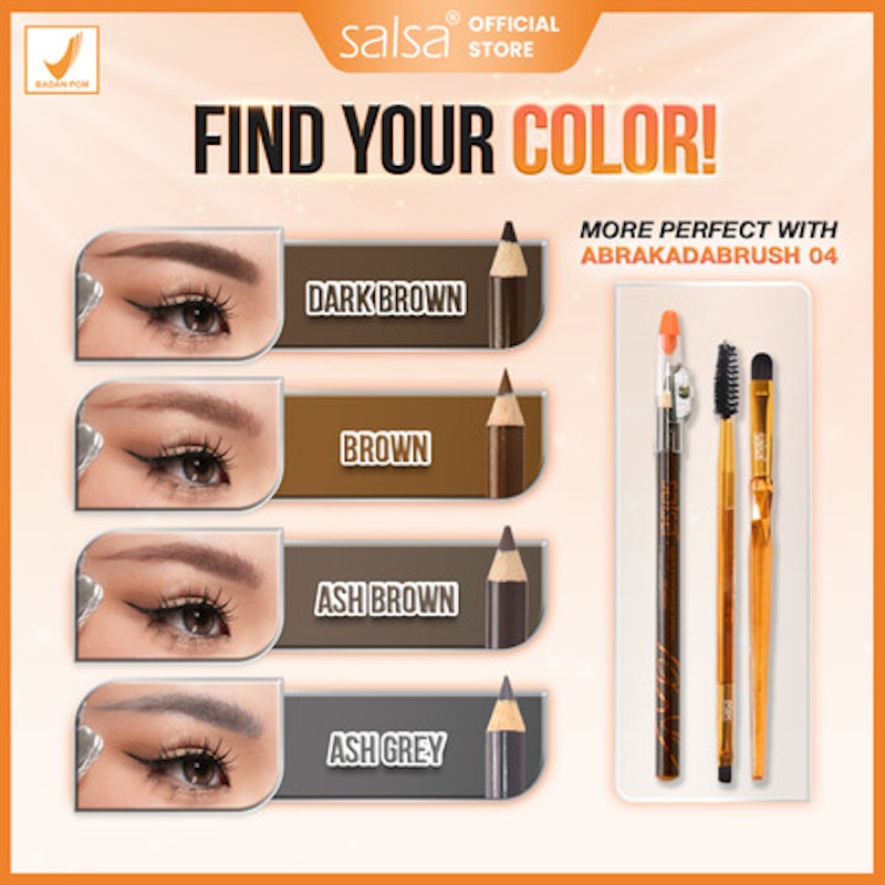 Salsa Single Eyebrow Pencil Ash Grey 3