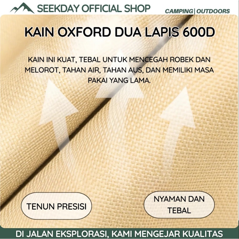 Seekday Kursi Lipat Outdoor Angle Adjustable 4