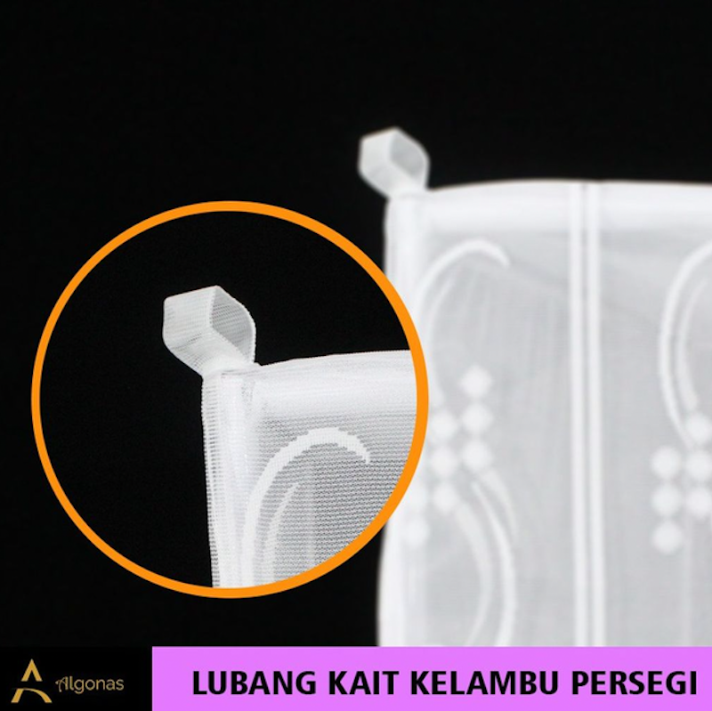 Kelambu Tidur Persegi Exclusive Dengan Poni 2