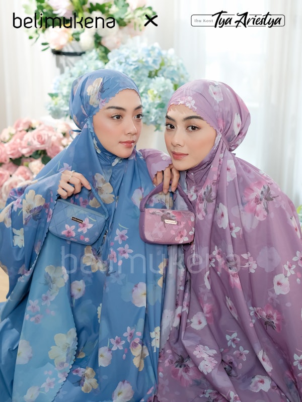 Belimukena X Tya Ariestya Mukena Mini Parasut Travel Motif Premium Korea 2 in 1 2