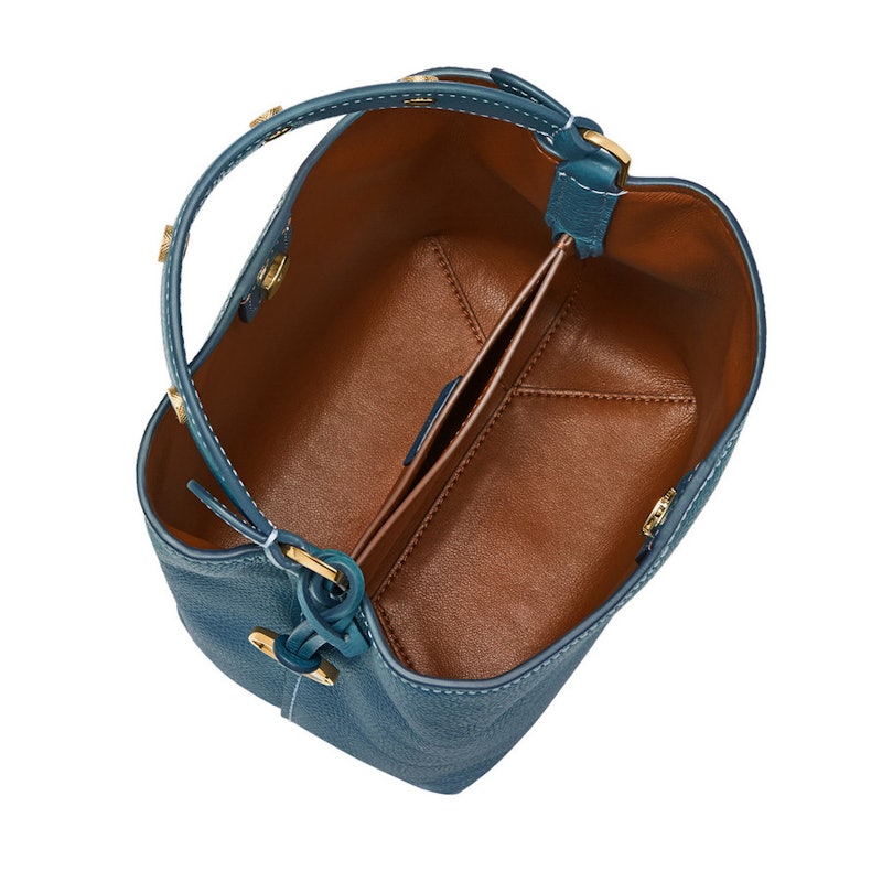 Fossil Jessie Leather Small Bucket Drizzle Crossbody Leather 3