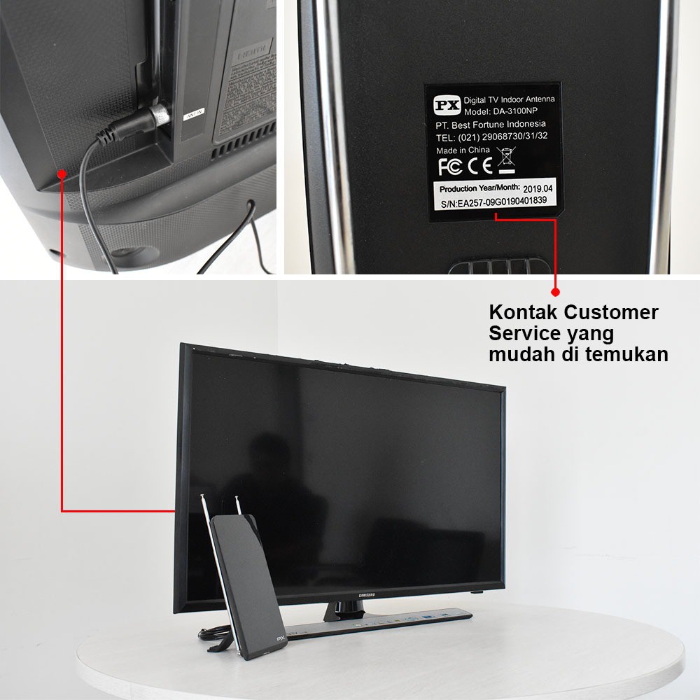 Best Fortune Indonesia PX Digital Indoor Antenna DA-3100NP
