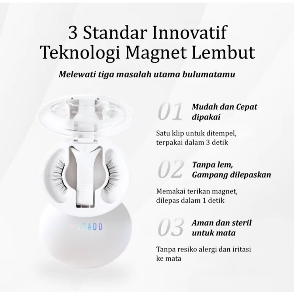 WOSADO WOSADO Soft Magnetic Eyelashes Chiffon Black