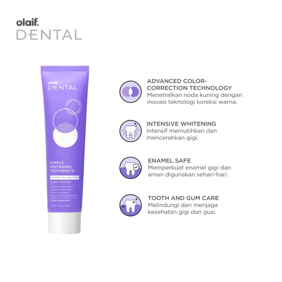 LAIF untuk Indonesia  Olaif Dental Purple Whitening Toothpaste