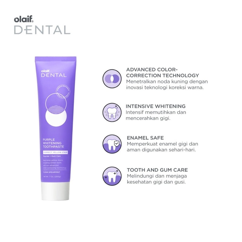 Olaif Dental Purple Whitening Toothpaste 2