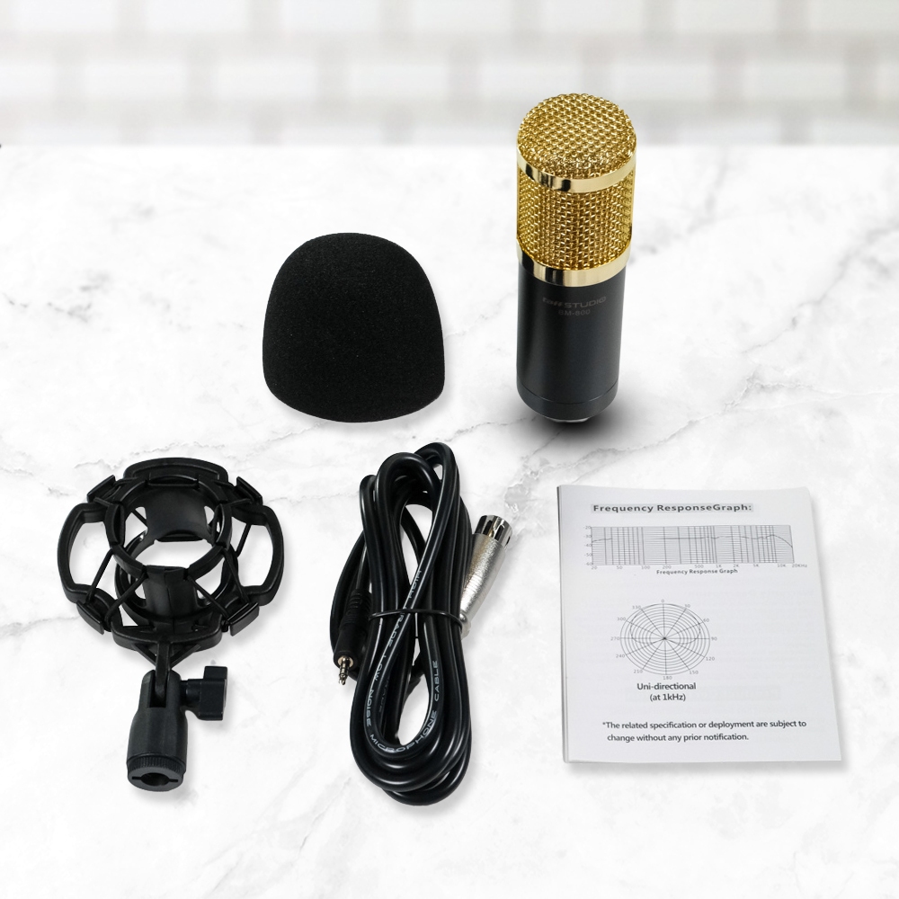 Jakarta Digital Nusantara TaffSTUDIO Mikrofon Kondenser Studio  BM-800