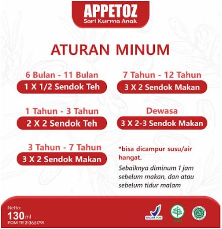 Appetoz Sari Kurma Anak 5