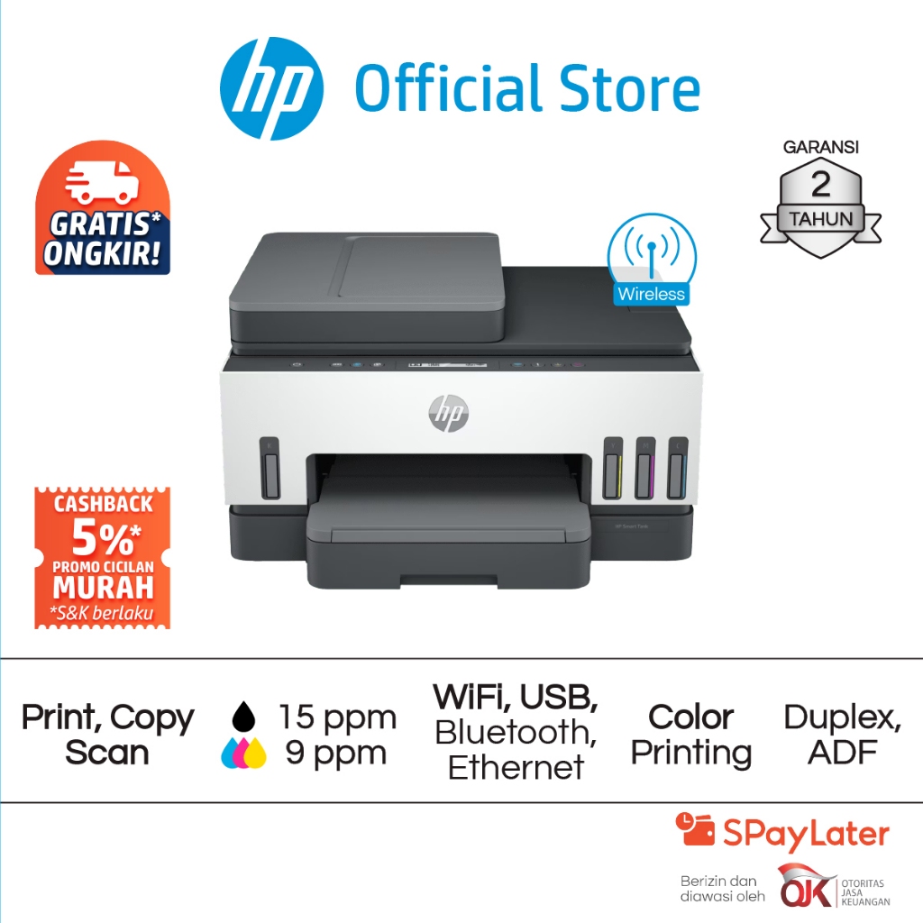 Hewlett Packard Indonesia HP Smart Ink Tank 750 ADF