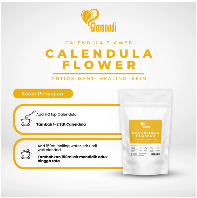  GLARANADI Calendula Flower Kuning