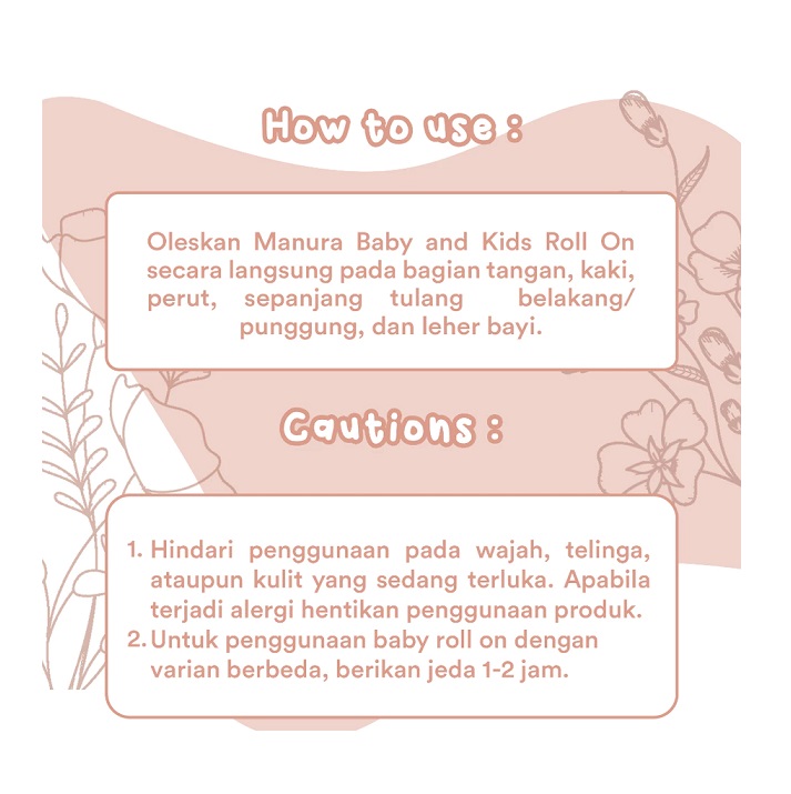 Manura Botanical Manura Baby and Kids Oil Aromatherapy Roll On (Hi Immbo)