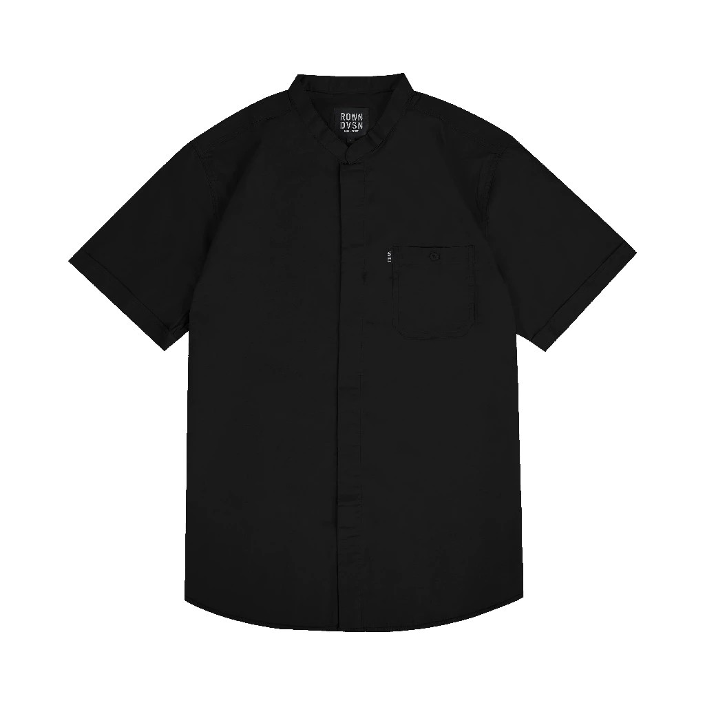 Rown Division Kemeja Guille Black  ｜ TC031