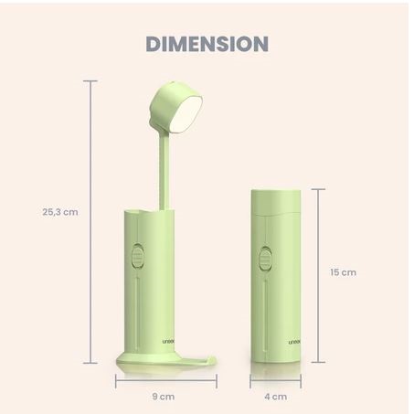 UNEED Indonesia UNEED 4 IN 1 Portable LED Desk Lamp Torch  UDL401