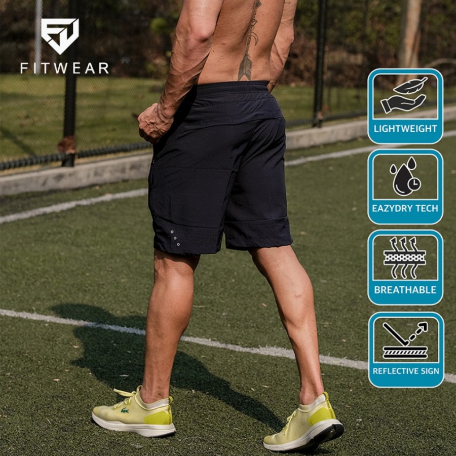 Fitwear Indonesia Fitwear Celana Lari Dryfit Pria DAVID Breathable Short 