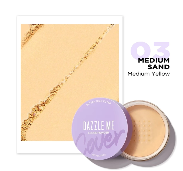 HEBE Beauty Style DAZZLE ME Better Than Filter Fixed Loose Powder 03 Medium Sand